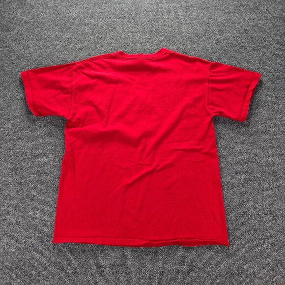 Winter‎ Texan Tshirt Mens Large Red Short Sleeve Embroidered Bird Cardinal - Picture 9 of 9